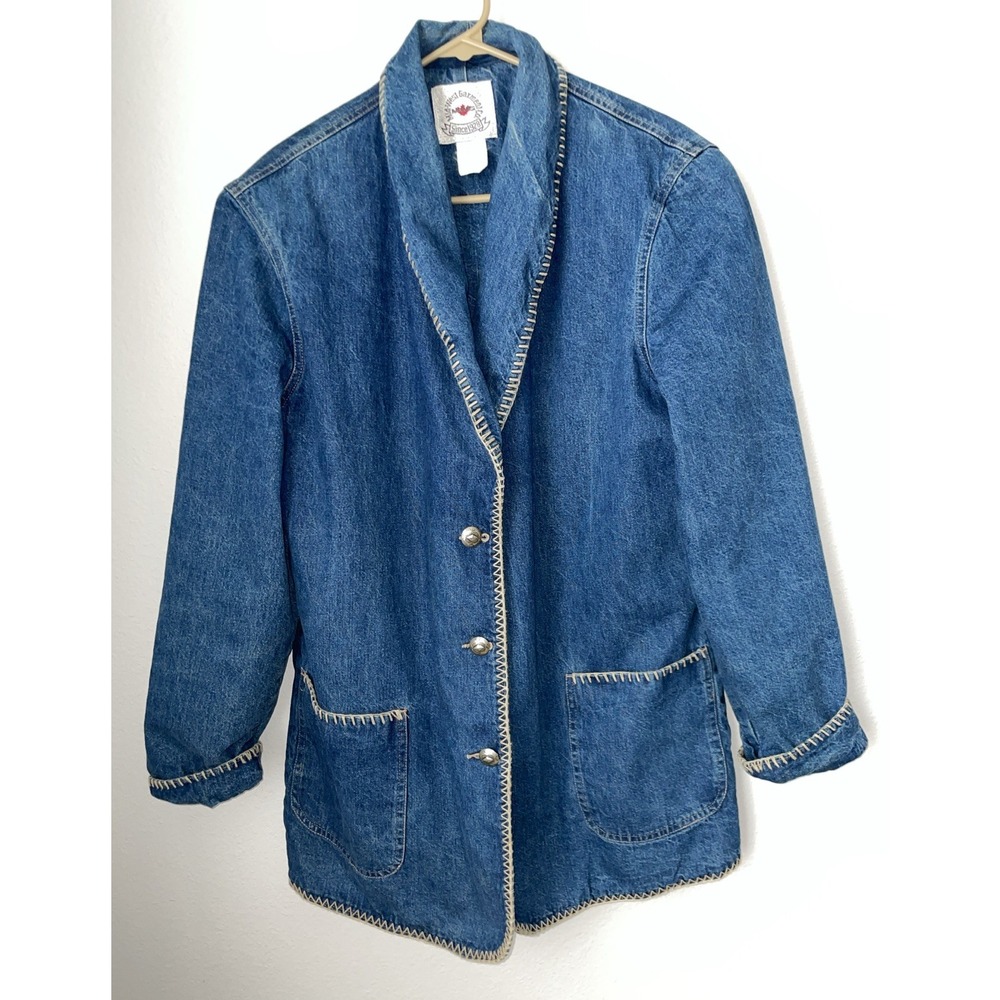 Vintage Midwest Garment Co Jean Coat Women's Size XL